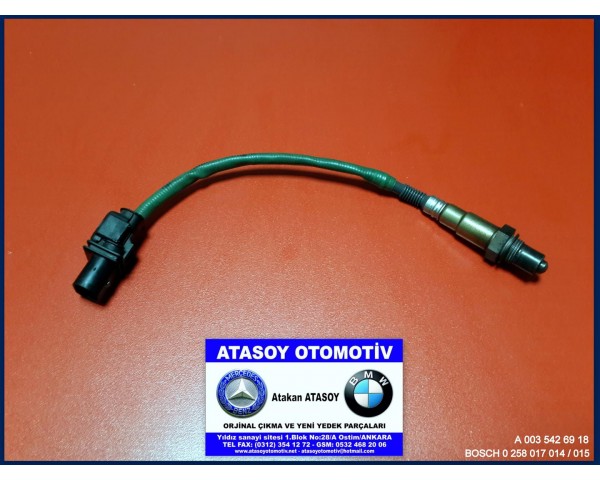 MERCEDES W221 S320CDI LAMDA SENSÖRÜ 0035426918 A0035426918 0258017014 0258017015 0258017014-015 0065421718 A0065421718 0281004201 0281004202 0281004201-202 0065424918 A0065424918 0281004203 0281004204 0281004203-204